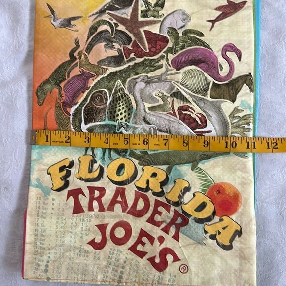 Trader Joe’s Plastic Reusable Shopping Tote Bag 6 Gallon Florida - Picture 9 of 14